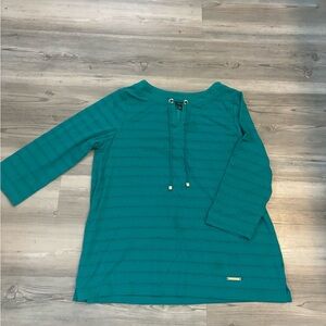 Jones New York Signature Size Large 3/4 sleeve pit to pit is 19, length 24